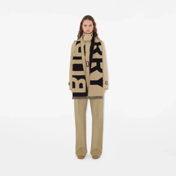 Burberry Logo Wool Scarf