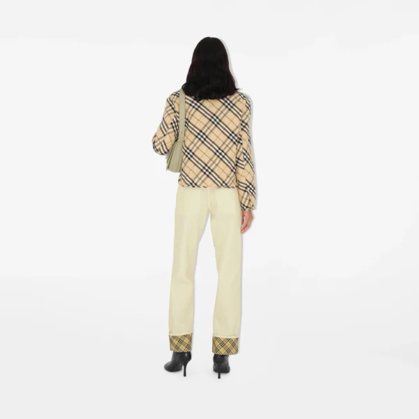 Burberry Cropped Check Quilted Barn Jacket - Image 6