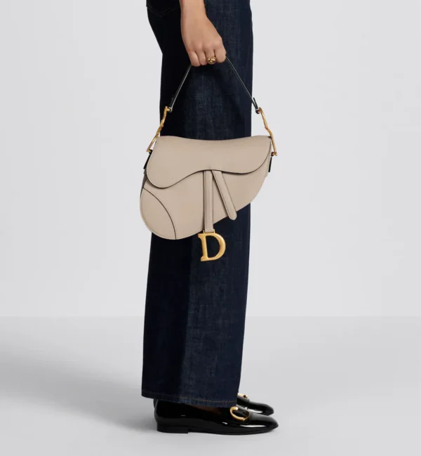 Christian Dior Saddle Bag Grained Calfskin