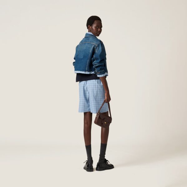 Washed Denim Blouson Jacket - Image 2