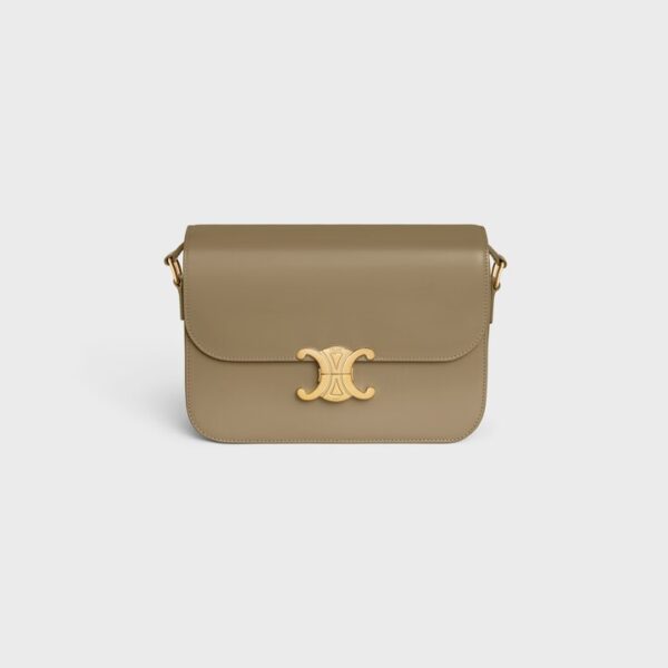 Celine Classique Triomphe Bag In Shiny Calfskin