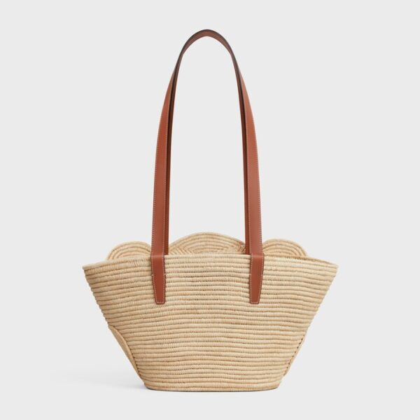 Celine Classic Panier Small Braided Triomphe Raffia - Image 3
