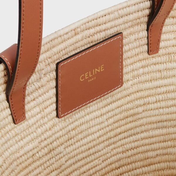 Celine Classic Panier Small Braided Triomphe Raffia - Image 4