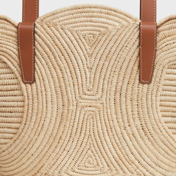 Celine Classic Panier Small Braided Triomphe Raffia - Image 5
