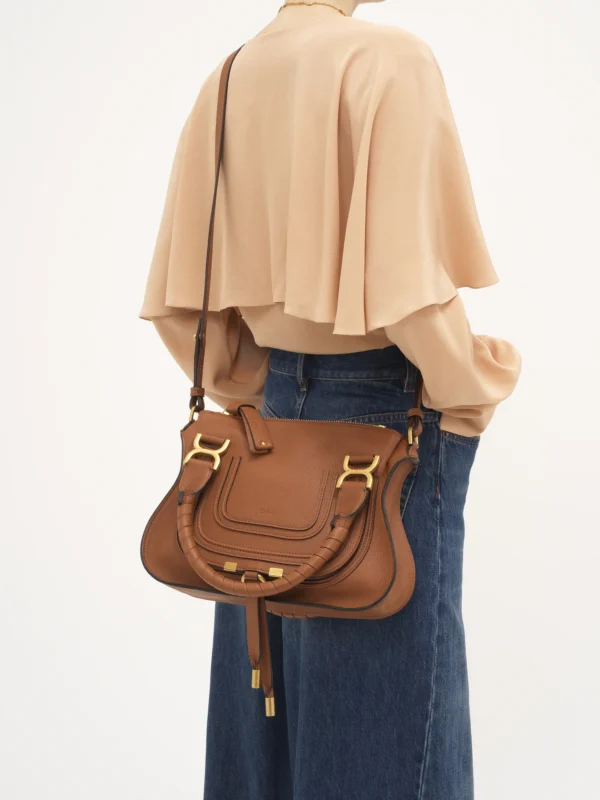 Chloe Small Marcie Bag In Grained Leather - Image 7