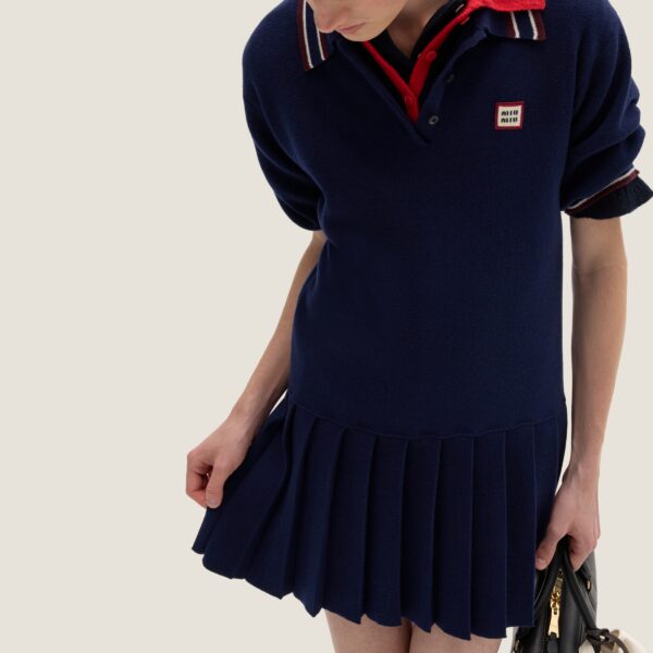 Wool and Cashmere Polo Dress - Image 4