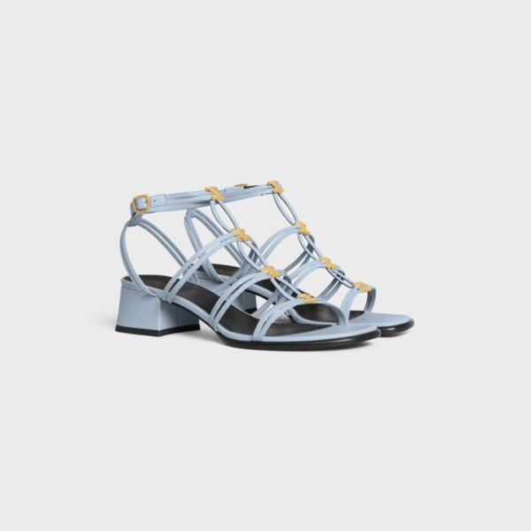 Celine Clemence Multi Triomphe Sandal in Lambskin - Image 4