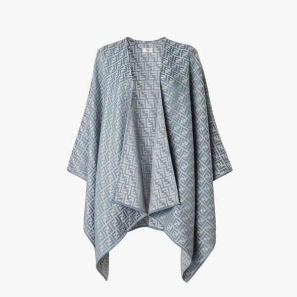 Fendi Poncho Wool and Silk