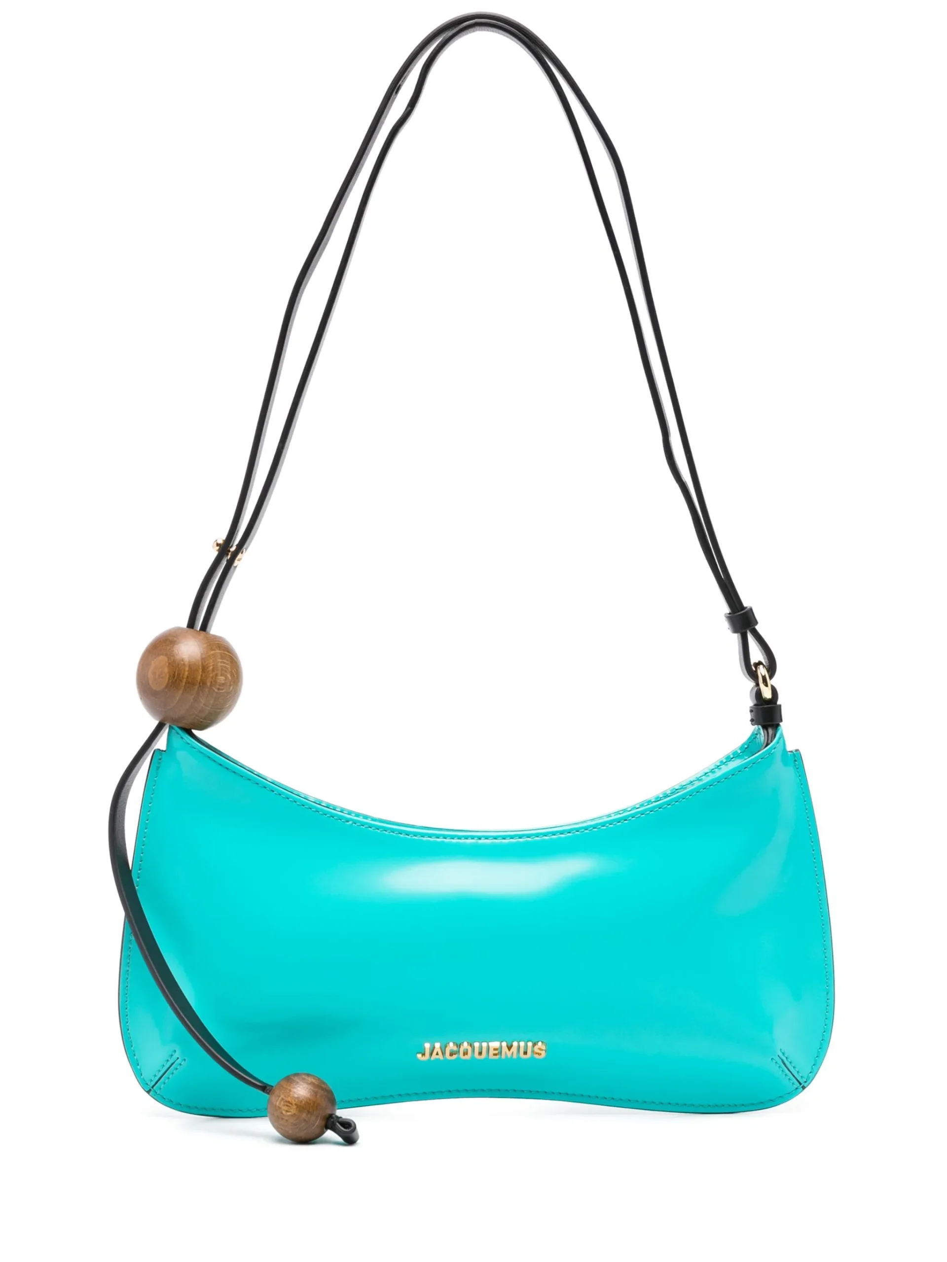 Tas selempang Jacquemus Le Bisou berwarna pastel dengan siluet baguette ramping, dilengkapi material kulit halus dan detail logam khas Jacquemus. Desainnya minimalis namun tetap edgy, cocok digunakan untuk gaya kasual musim panas, brunch dengan teman, atau hangout sore hari di kota. Tas ini merepresentasikan gaya Mediterania yang chic dan effortless.
