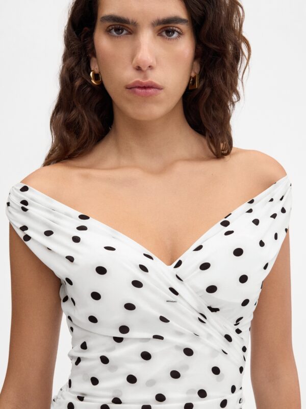 Jacquemus La Robe Bahia Gaun Draperi - Image 4