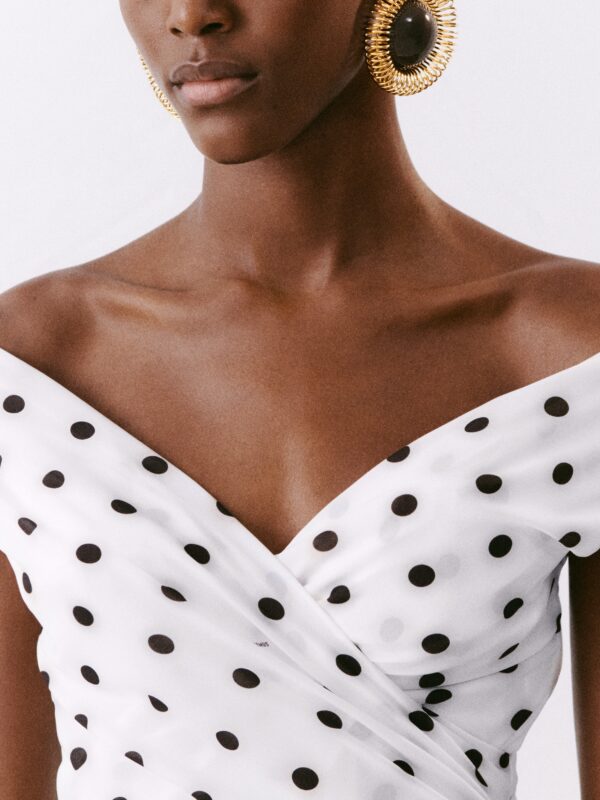 Jacquemus La Robe Bahia Gaun Draperi - Image 5