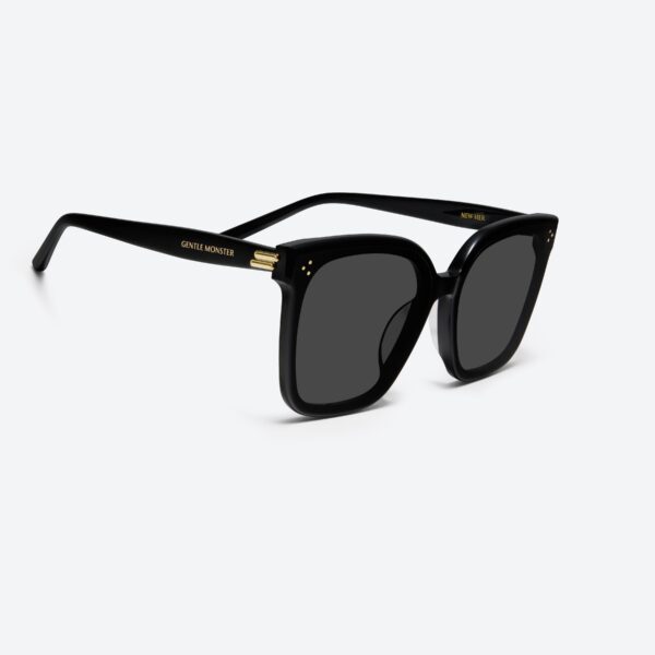 detail kacamata bingkai acetate hitam gentle monster new her 01