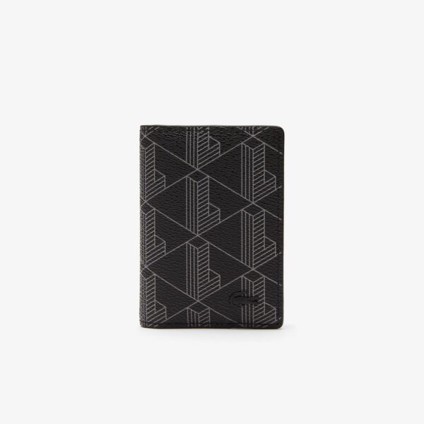 Card holder pria Lacoste dengan desain ramping dan perlindungan RFID